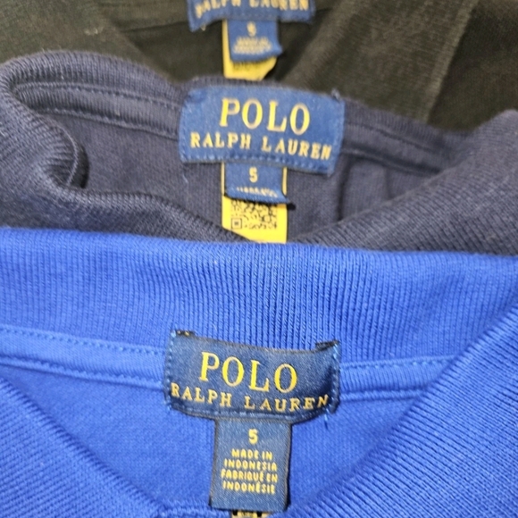 3 Pc. Lot of Polo Ralph Lauren short-sleeve mesh polo shirts . Kids size 5 - Picture 7 of 9